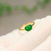 Myanmar natural grade A jadeite Ruyi head ring