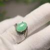 Waxy Yang Green Natural Grade A Jade Egg Ring