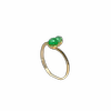 Myanmar natural grade A jade gourd ring