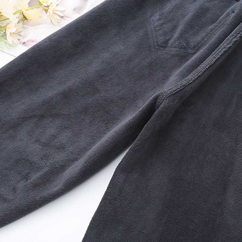 大码女装秋冬加绒牛仔裤女时尚高腰显瘦哈伦裤胖妹妹宽松老爹裤冬 - 图2