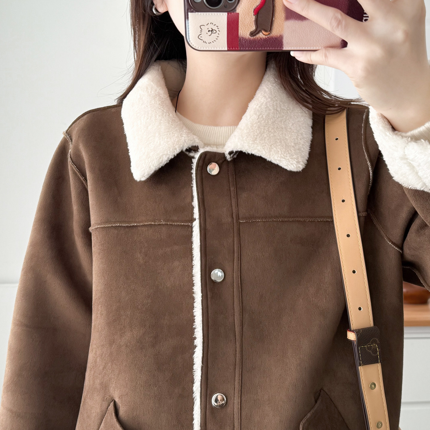 2025冬季新款加厚皮毛一体翻领外套200斤胖mm森系保暖休闲棉服女,淘宝优惠券,粉丝福利购,淘宝优惠卷