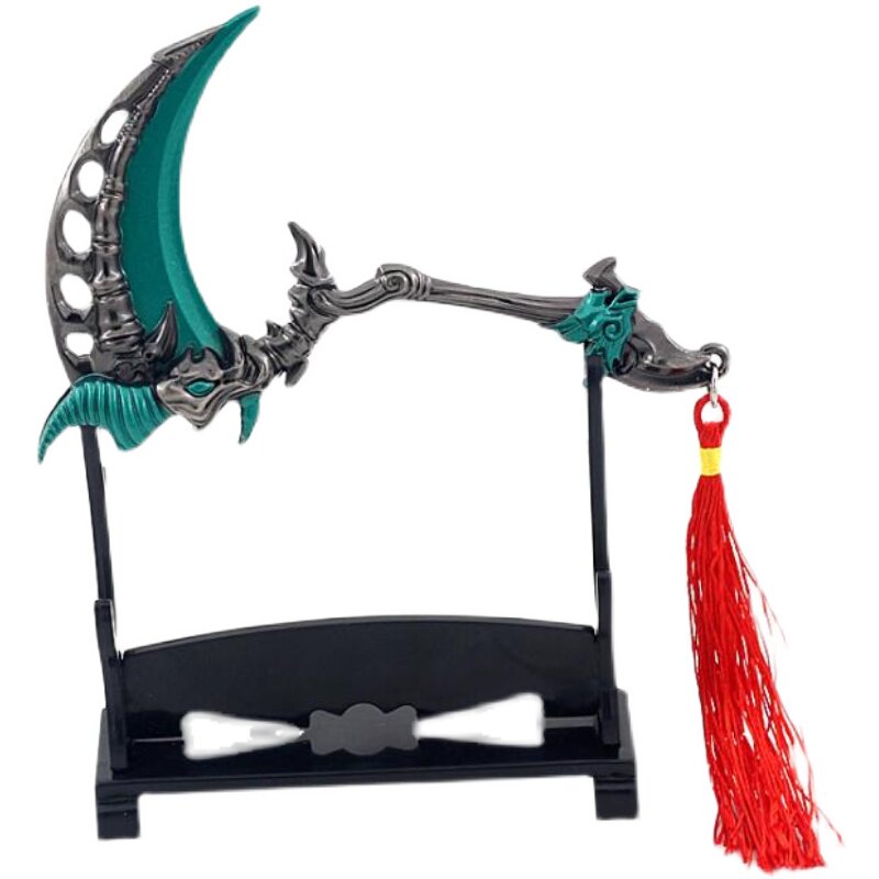 梦幻西游 龙宫龙太子弑皇神枪骷髅怪裂天斧动漫游戏手办兵器刀扣