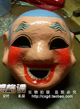 大头娃娃面具佛山特色中国风
