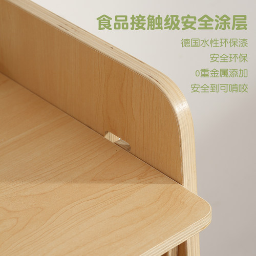 幼儿园托育中心早教教室布置区角柜蒙氏教具柜玩具置物架实木桌椅 - 图2