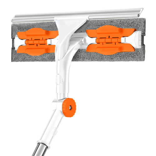 擦玻璃神器家用洗窗户专用双面高层外墙刮水高空可伸缩加长杆工具-图3