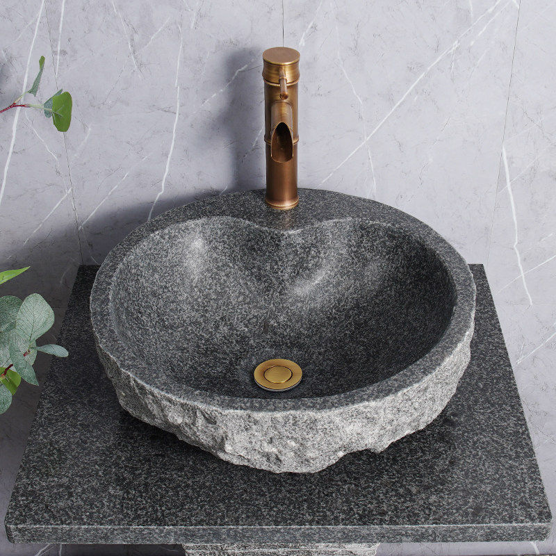 新疆西藏包邮厂家直销天然石头洗手盆户外简约立柱盆阳台庭院一体,淘宝优惠券,粉丝福利购,淘宝优惠卷