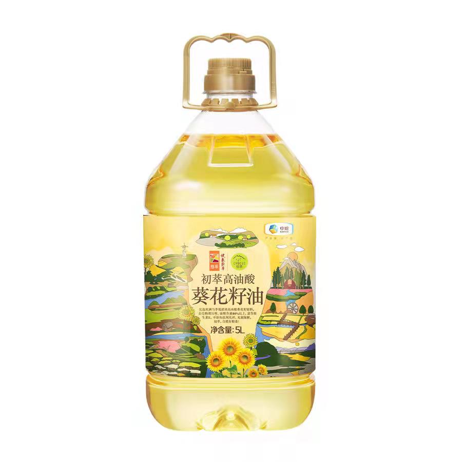 中粮初萃高油酸葵花籽油5L原料物理一级压榨充氮保鲜食用粮油家用-图3