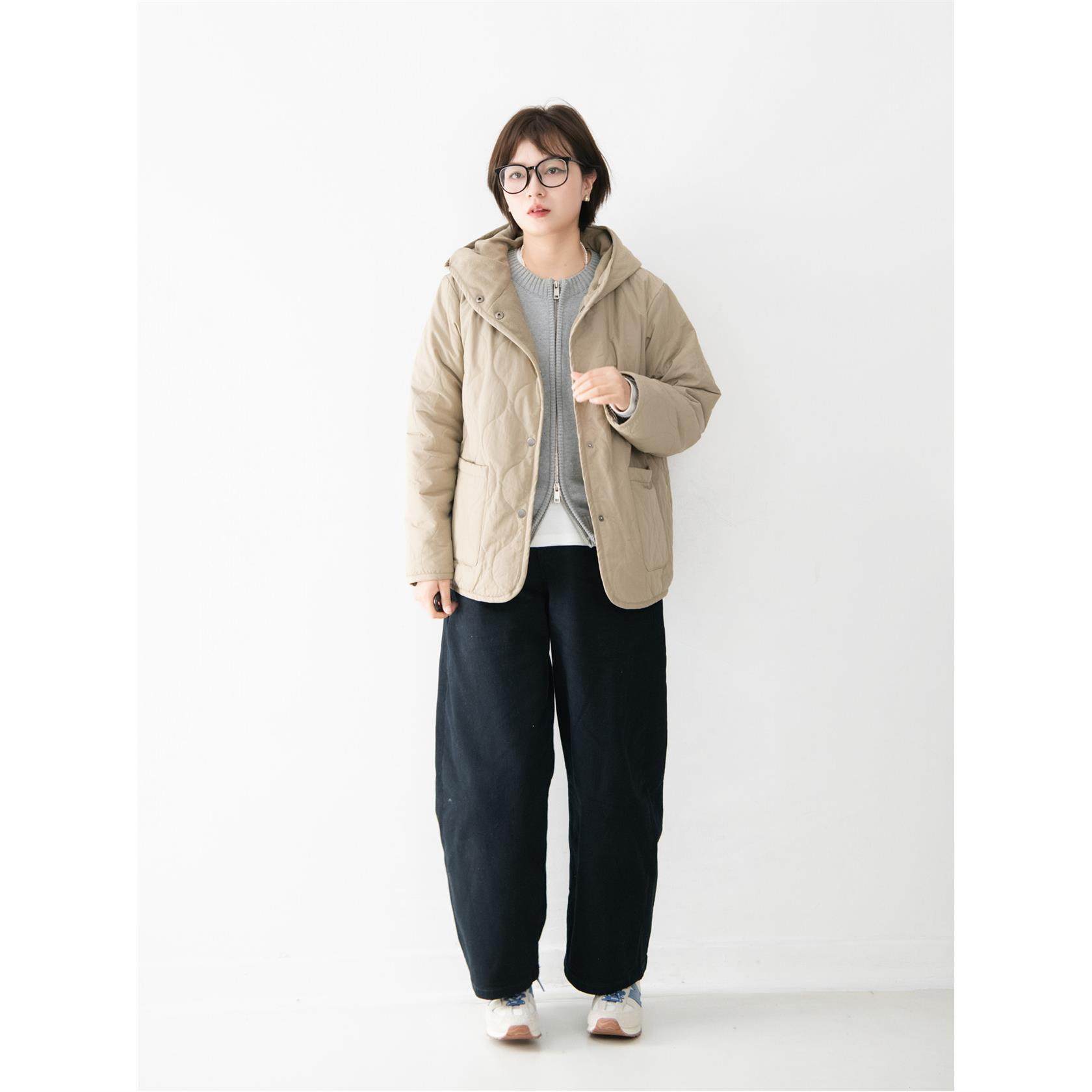 棉质连帽内里摇粒绒拼接棉衣女保暖秋冬新款百搭宽松棉服上衣,淘宝优惠券,粉丝福利购,淘宝优惠卷