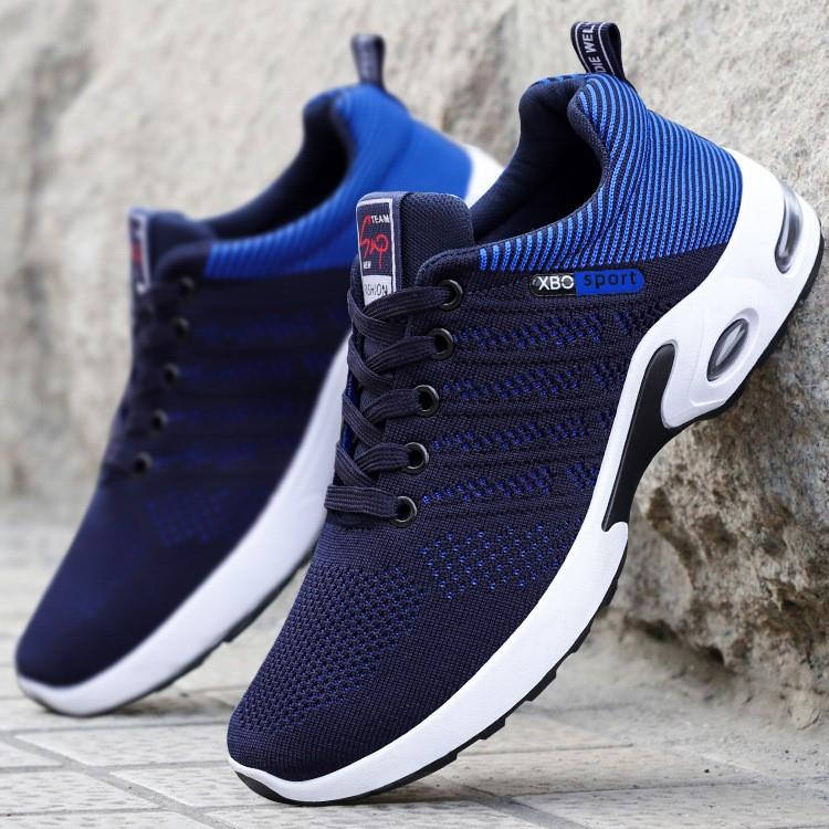 Mens Black Sports Shoes lace-up running casual sneakers men-图0