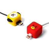 Корейский милый силикон BT21, подходящий для Apple iPhone, Huawei typec, защитный чехол для кабеля для зарядки и передачи данных, головка
