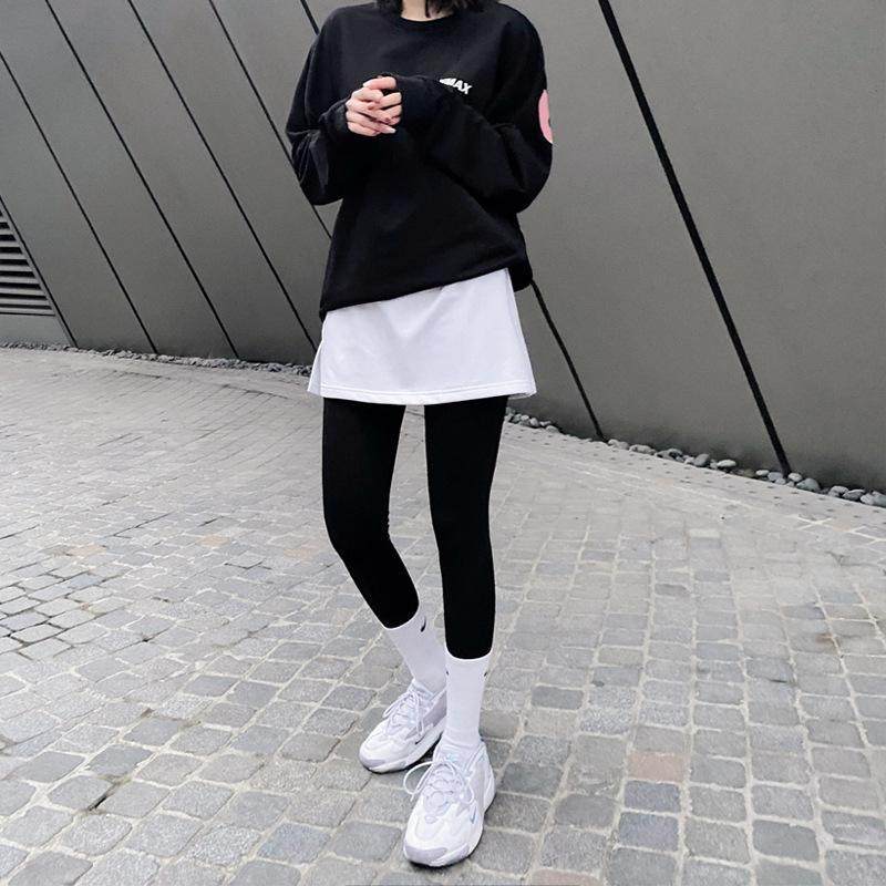 韩版叠穿屁帘下摆内搭搭配鲨鱼裤不透假两件遮胯遮屁股大码显瘦,淘宝优惠券,粉丝福利购,淘宝优惠卷