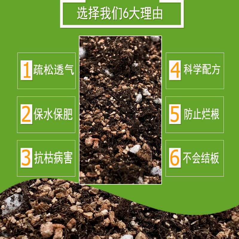 厂家代发通用型营养土种花种菜家用种植土有机土绿植花卉多肉 - 图0