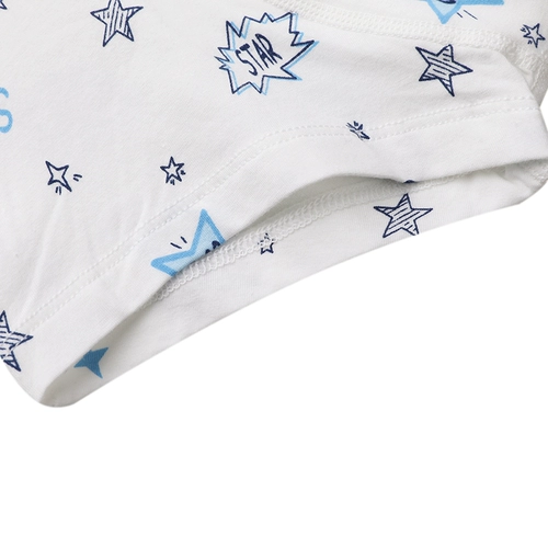 Детские хлопковые эластичные дышащие мультяшные трусы для мальчиков