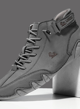 Men's Octopus Fish High Top Martin Boots Casual Short Boots