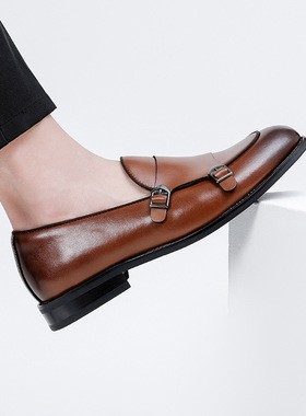 Le Fu Shoes Men's Genuine Leather Shoes乐福鞋男真皮鞋英伦风