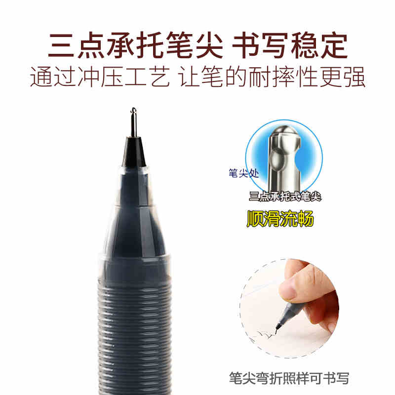 百乐官方日本PILOT百乐BL-P50中性笔P500考试笔0.5mm学生签字刷题红蓝黑色学霸刷题笔专用中性笔套装 - 图3