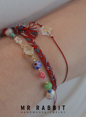 时尚百搭本命年红绳男女手链