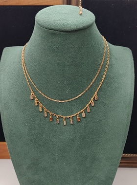 2E时尚流行饰品复古做旧老货孤品大气潮流女神小姐姐百搭项链