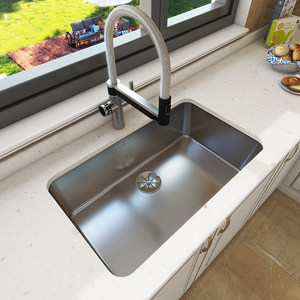 德国BLANCO铂浪高304不锈钢水槽家用厨房洗菜盆大单槽洗碗池700U