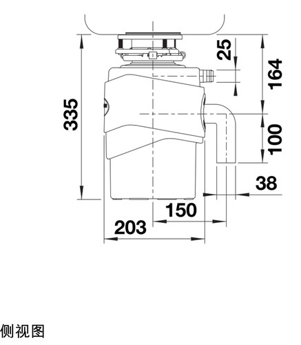 BLANCO铂浪高FWD尊洁款食物垃圾处理器厨余机交流大功率静音 - 图2