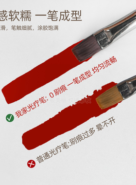 檀木美甲光疗笔浮雕雕刻带盖笔杆