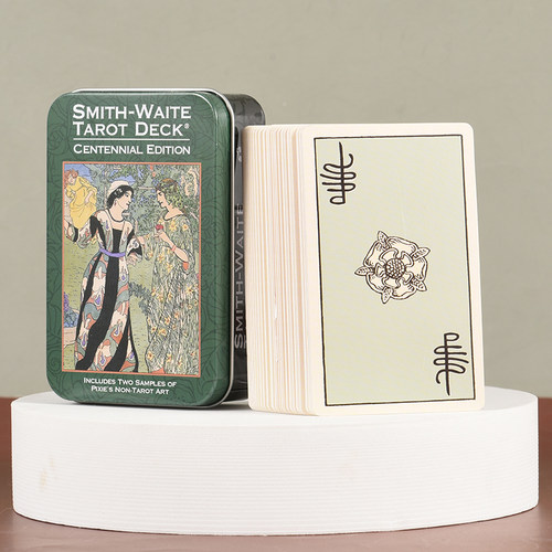 正版铁盒塔罗牌史密斯百年伟特taluo牌维特Waite Tarot韦特卡罗牌 - 图3