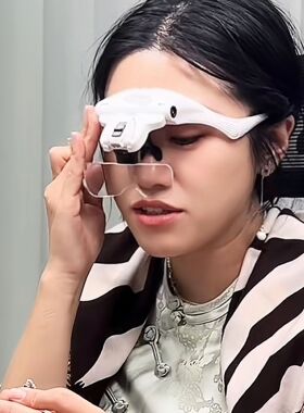 维爱美甲头戴放大镜高清眼镜