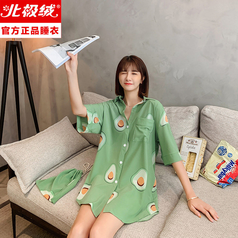  北极绒购够家睡裙