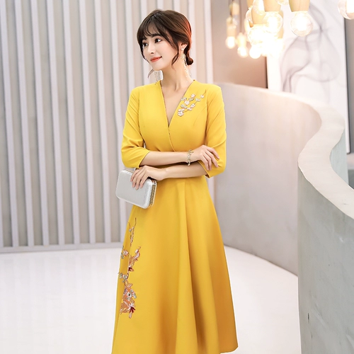 Желтое вечернее платье, короткая мини-юбка, подходит для подростков