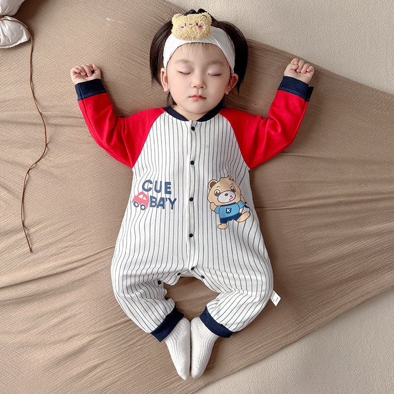 新生婴儿儿衣服春秋纯棉外出薄款宝宝薄款超萌连体衣哈衣睡衣秋装,淘宝优惠券,粉丝福利购,淘宝优惠卷