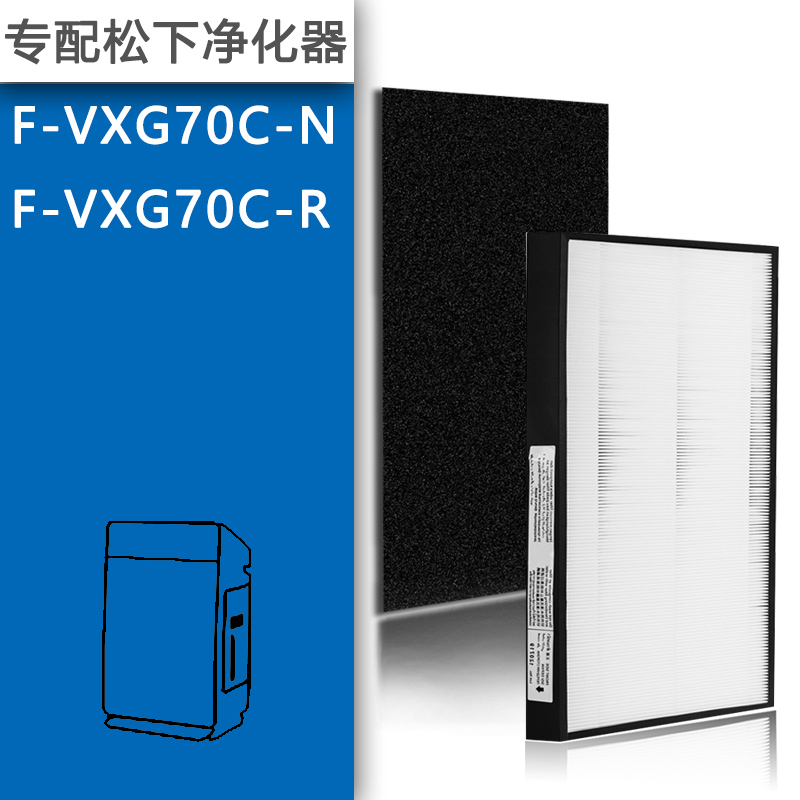 松下空气净化器过滤网F-VXG70C/70C-R-N/ZXGP70C/ZXGD70C滤芯 - 图0