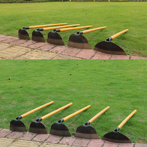 除草锄头农具种菜两用挖土开荒户外锰钢家用大锄头加厚除草工具 - 图0