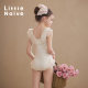 Little Naive ຂອງເດັກນ້ອຍ ruffle one-piece swimsuit summer ປ້ອງກັນແສງແດດ swimwear ເດັກຍິງ lace swimsuit