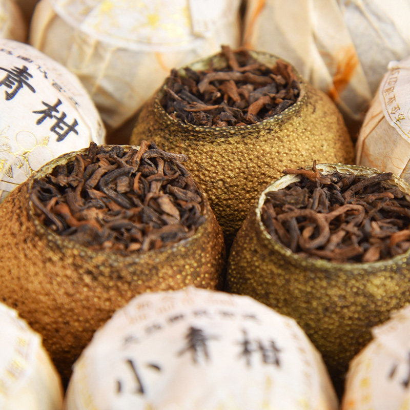【产地发货】新会小青柑礼品装小橘桔柑普洱茶陈皮茶叶28粒礼盒装 - 图3