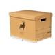 Kraft paper office storage box with lid