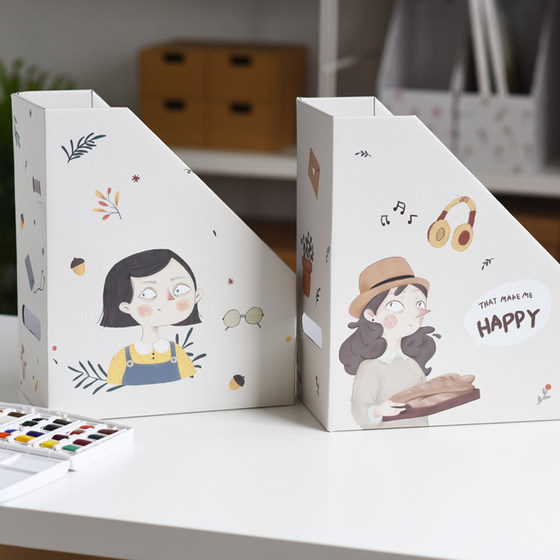 St. Paul's cute girly style paper desktop bookend box