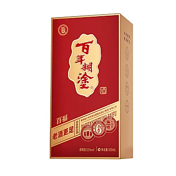 【新品上市】百年糊涂38度百福6#500mL[20元优惠券]-寻折猪
