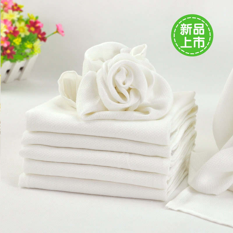 新生儿毛巾婴儿口水巾竹纤维纱布宝宝三角巾手绢方浴巾尿布10条装,淘宝优惠券,粉丝福利购,淘宝优惠卷