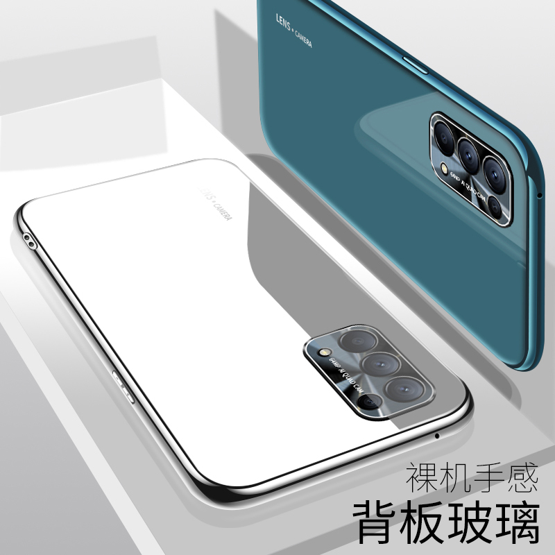 opporeno5手机壳reno5pro2021新款玻璃套reno5k女款网红por镜头全包防摔op男0ppo高端opp潮款opopreno5g外壳 - 图1