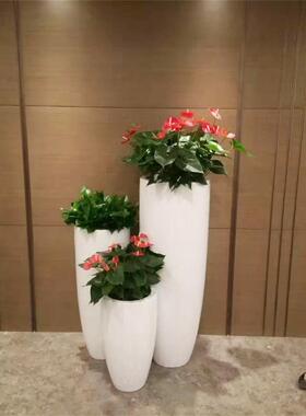 HM玻璃钢广州子弹造型种植花盆