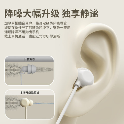 官方正品睡眠耳机有线typec接口高音质降噪圆口适用oppo华为小米 - 图2