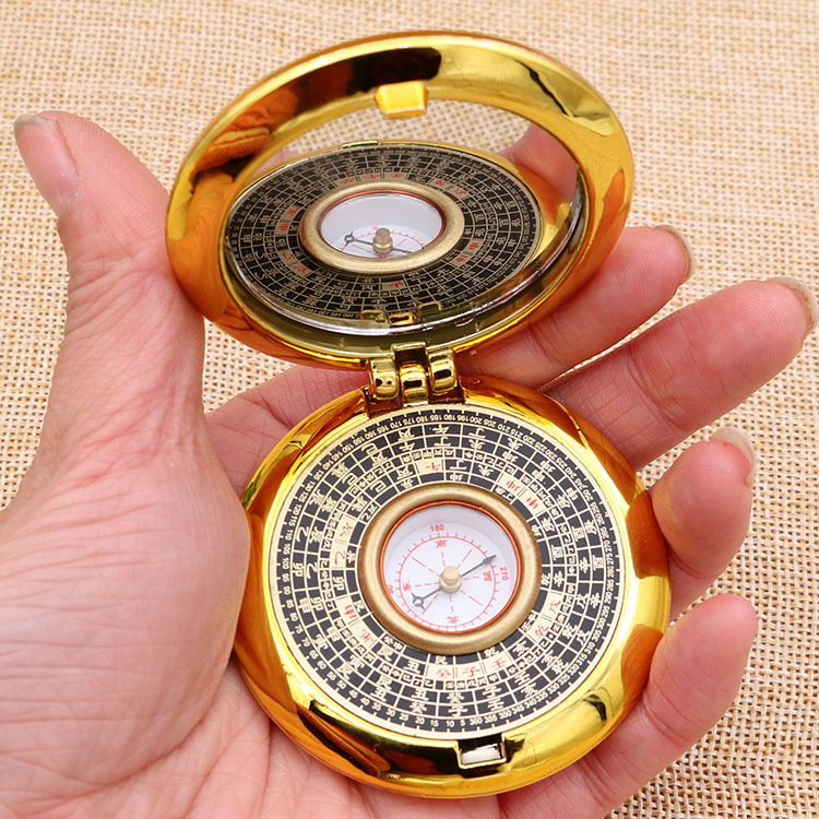 随身小罗盘迷你自动袖珍2寸7层高精度mini翻盖专业户外便携指南针,淘宝优惠券,粉丝福利购,淘宝优惠卷