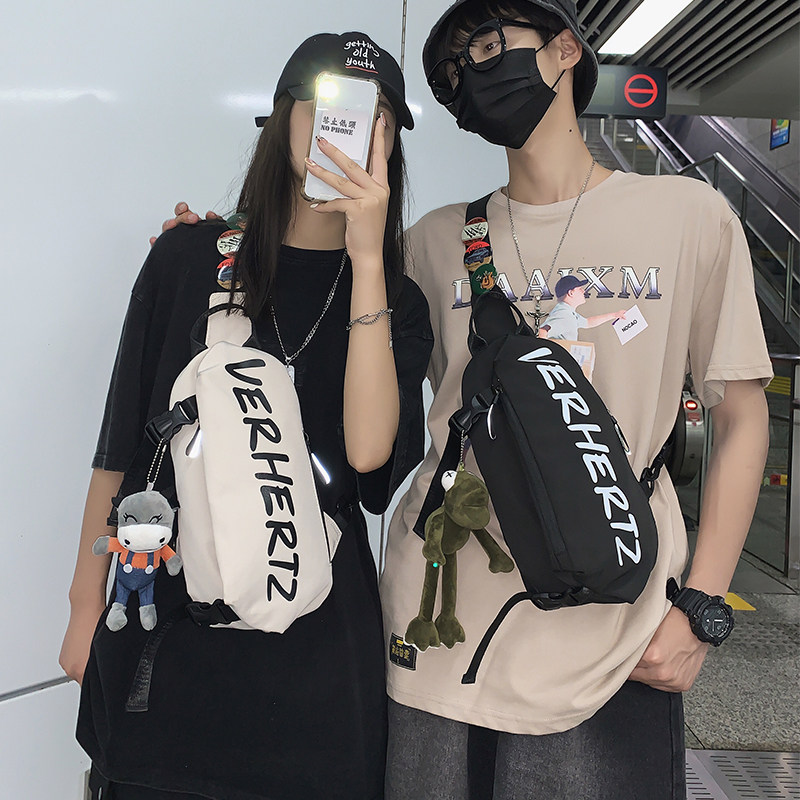 胸包男士ins潮牌日系单肩斜挎包 jslooo男士包袋