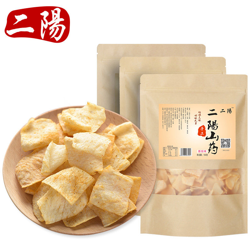 二阳山药180g*3手工山药片锅巴 二阳膨化食品