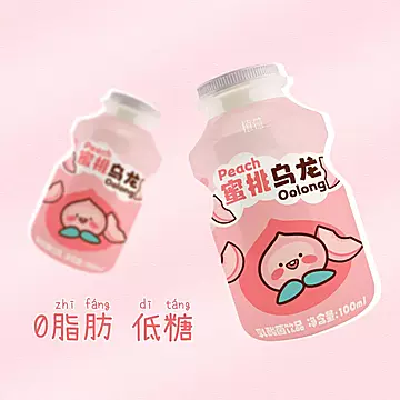 植益蜜桃乌龙味乳酸菌饮品儿童酸奶饮料牛奶