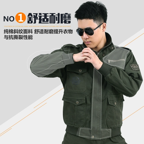 Износостойкий демисезонный хлопковый комбинезон, увеличенная толщина, защита от ожогов