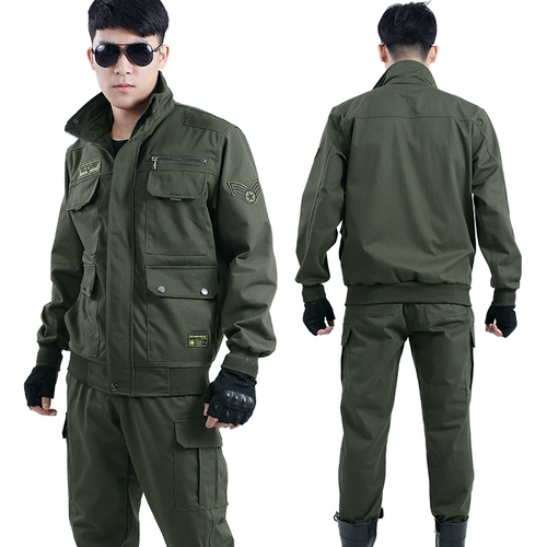 Хлопковый комплект для работы, износостойкая униформа, защита от ожогов