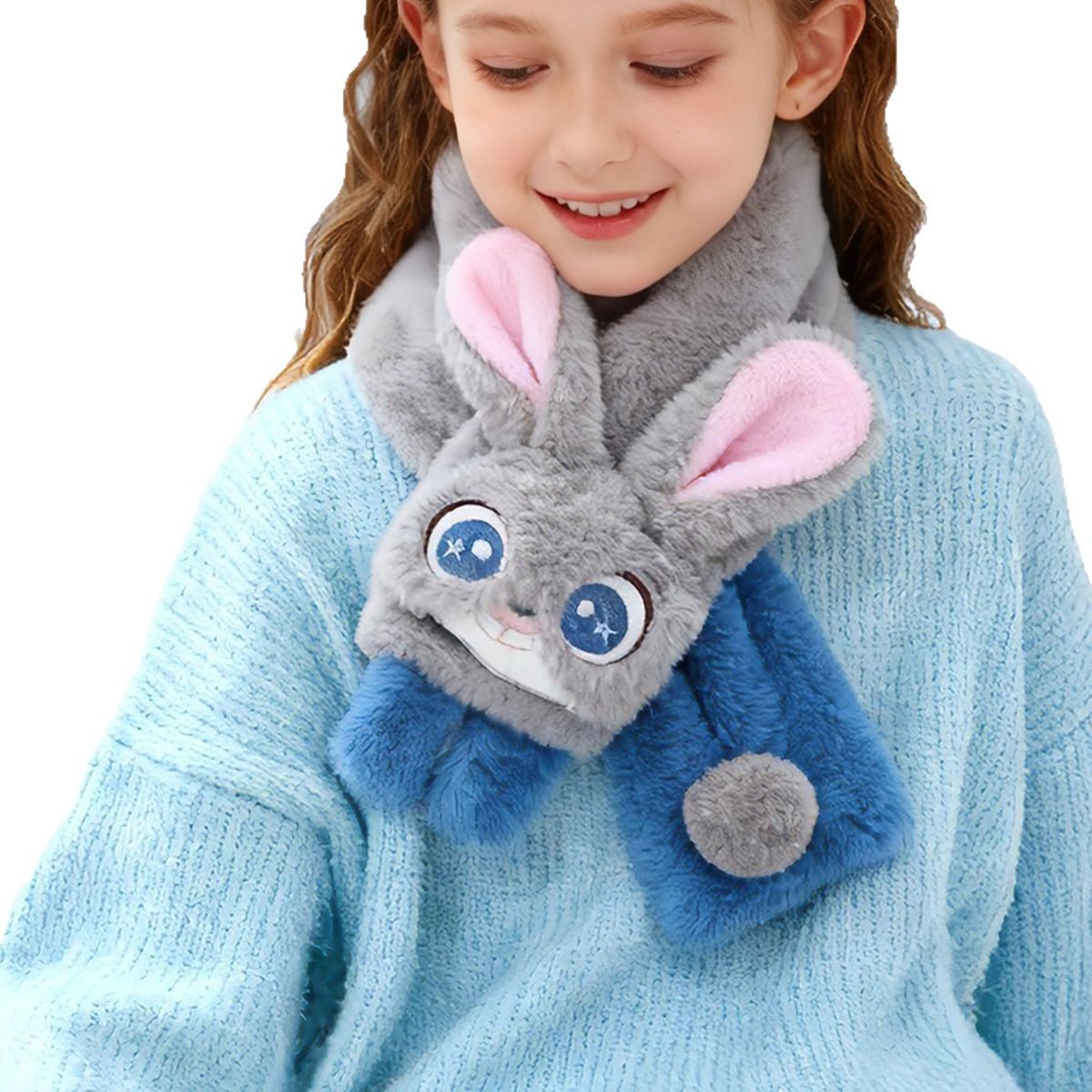 正版疯狂动物城儿童毛绒围巾冬季保暖男女孩子可爱玩偶围脖加厚,淘宝优惠券,粉丝福利购,淘宝优惠卷