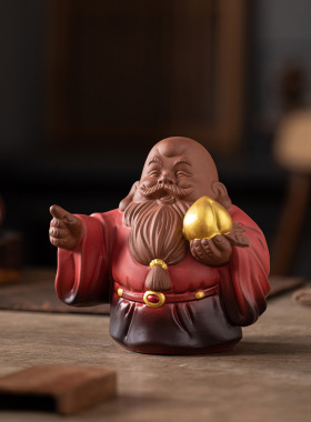 中式陶瓷福禄寿三星摆件客厅玄关