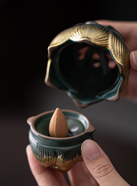 悬挂式吊球倒流香炉家用室内熏香倒挂香器线香檀香沉香禅意香薰炉